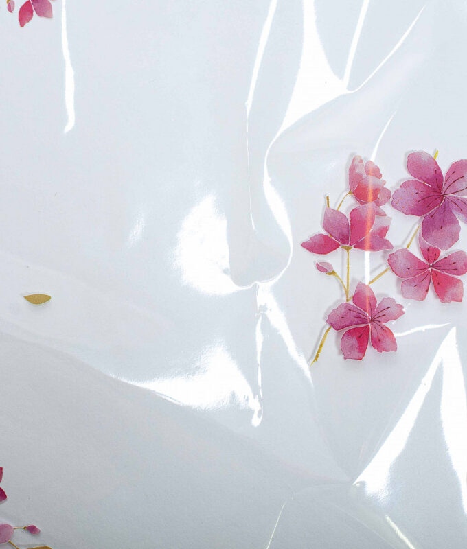Fogli Cellophane con stampa Fiori di Pesco
