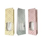 Sacchetti colorati per alimenti con finestra Geometric