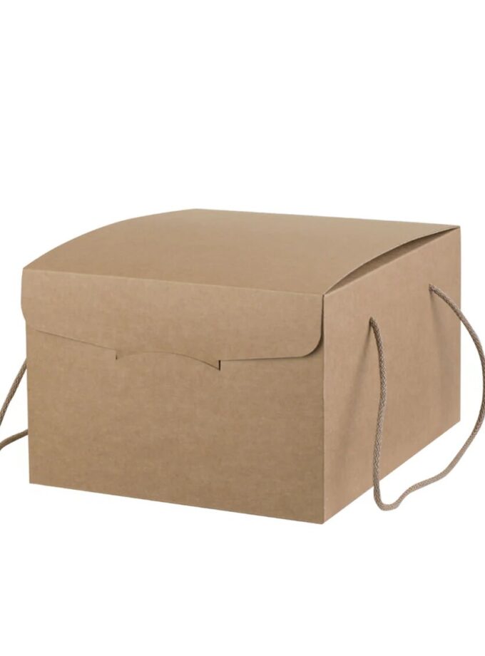 Scatola regalo Segreto avana con cordini