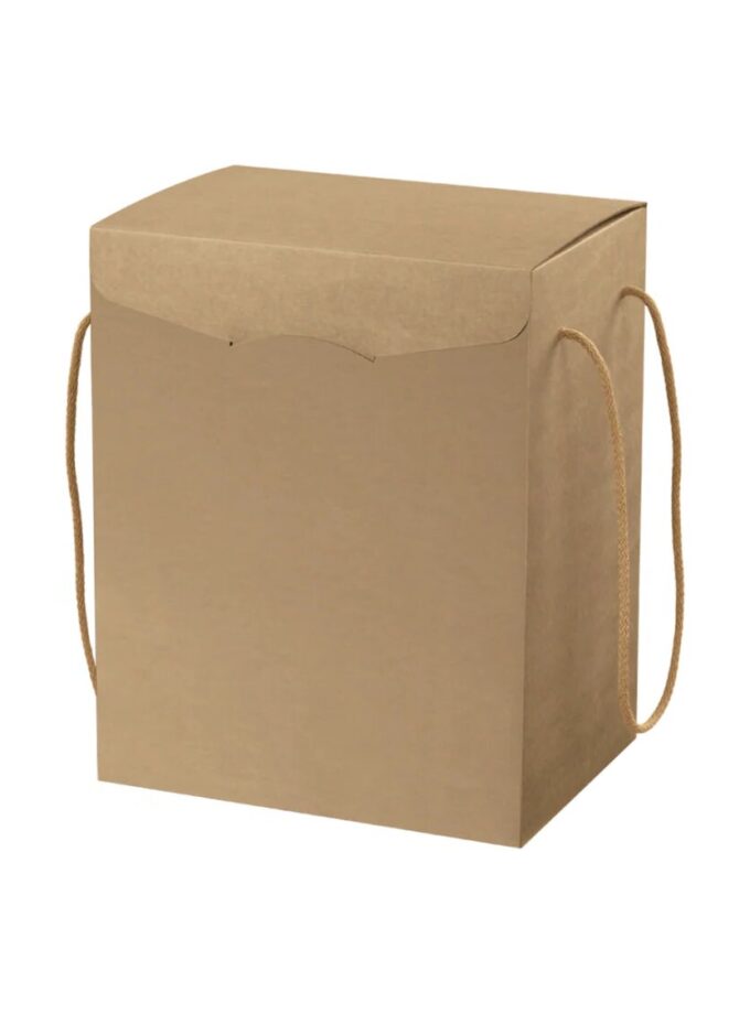 Scatola regalo Segreto avana con cordini