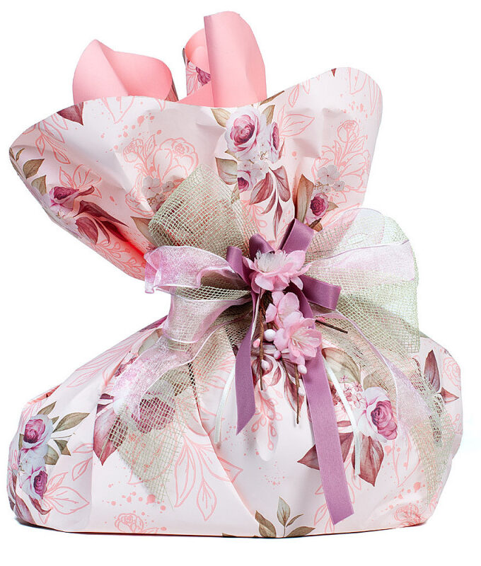 Tondi smerlati per colombe in PPL fantasia Elegance Rose