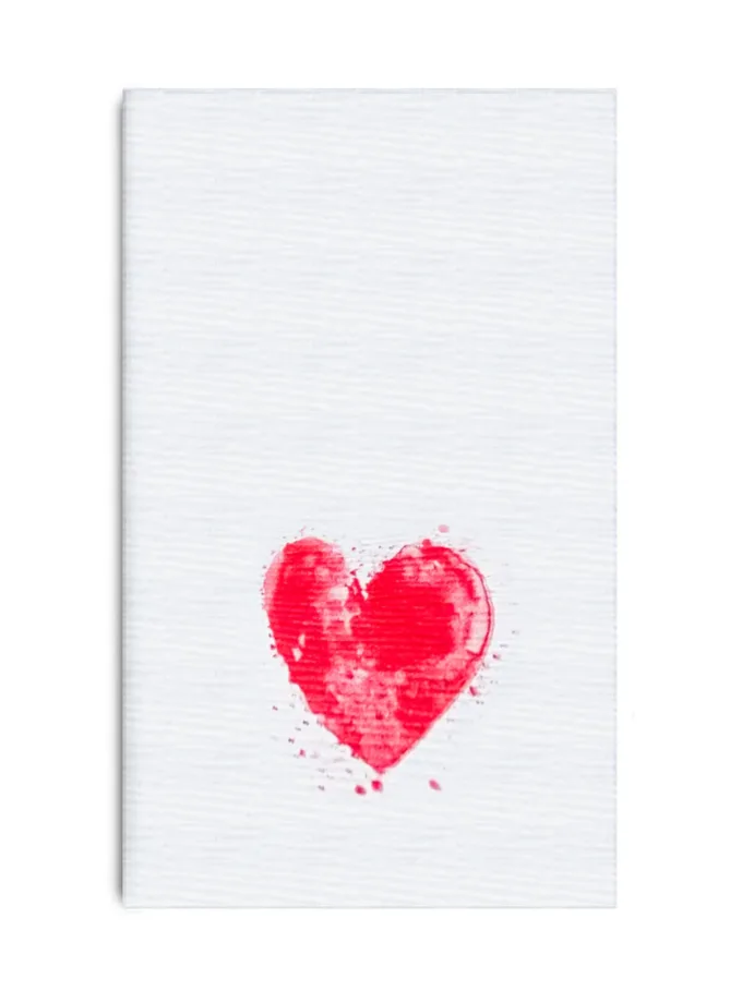 Tovagliolini da banco in carta con stampa Cuore