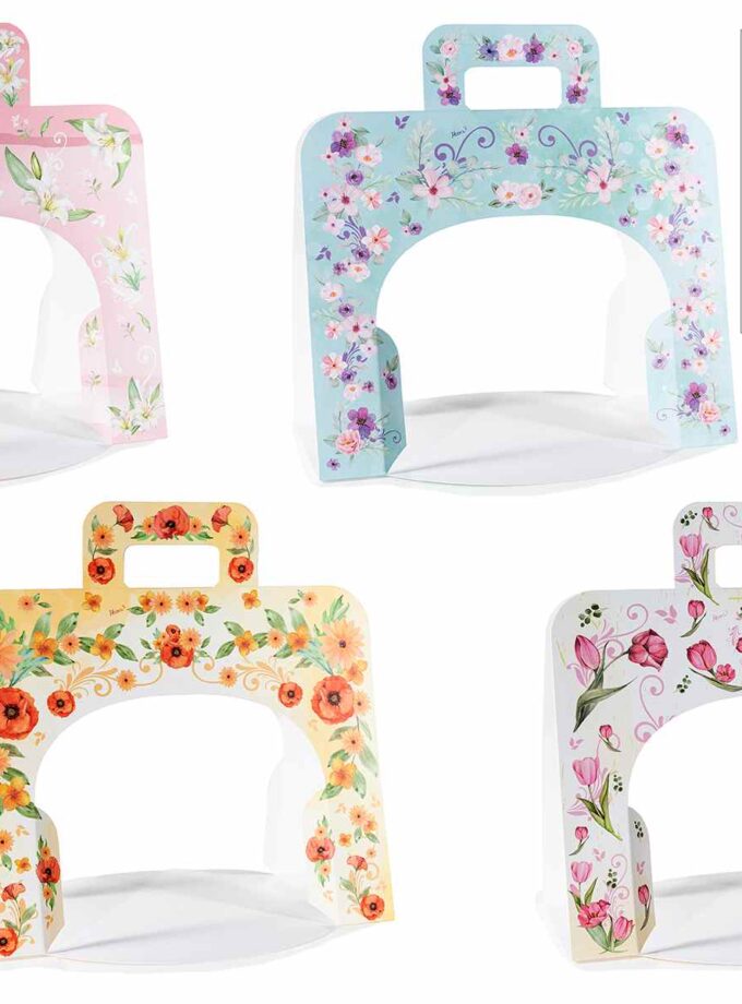 Shopper astuccio porta colomba con manico fantasie assortite