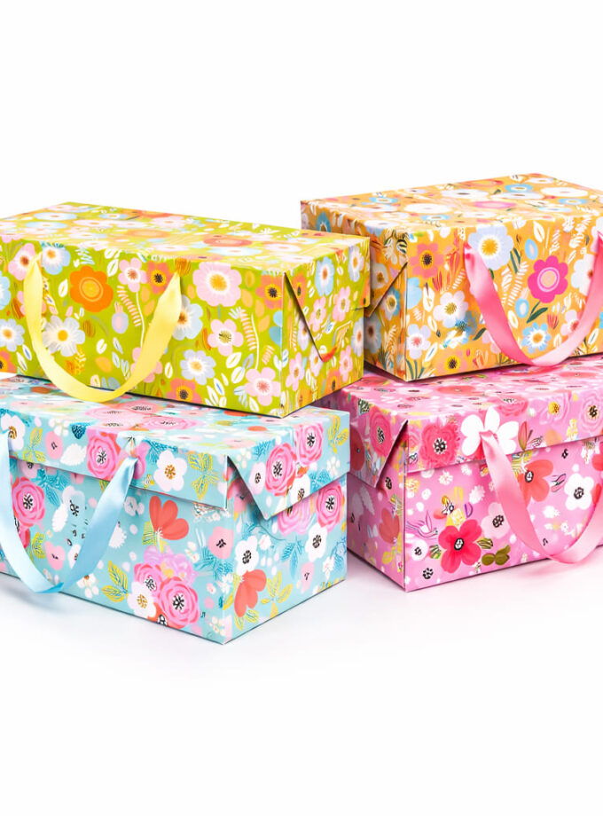 Scatole Bag Box porta Colomba fantasia Floreale mix