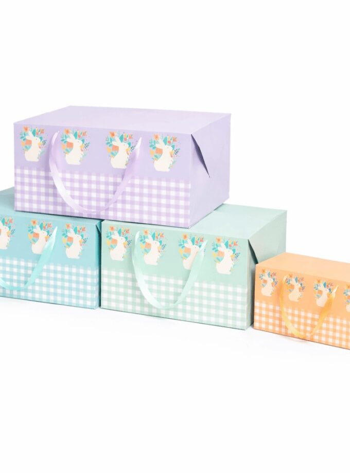 Scatole Bag Box porta Colomba fantasia quadretti mix