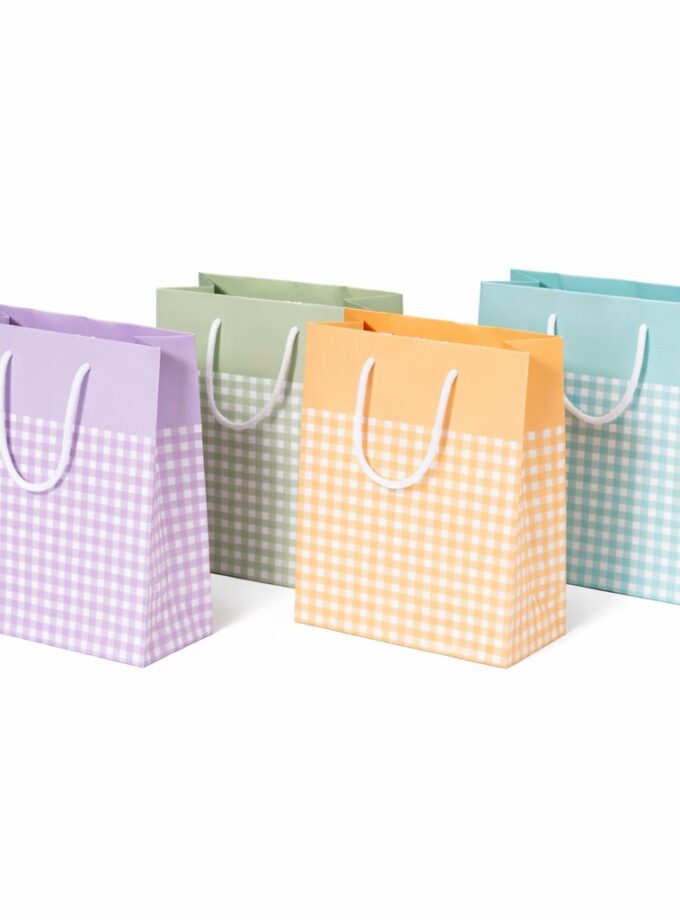 Shopper carta colorate fantasia Quadretti Mix