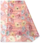 Carta velina rosa cipria fantasia Papaveri