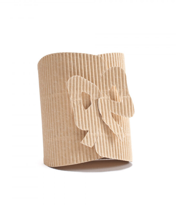 Scatola Onda Avana con Chiusura a Fiocco