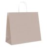 Shopper carta kraft tortora con maniglia ritorta