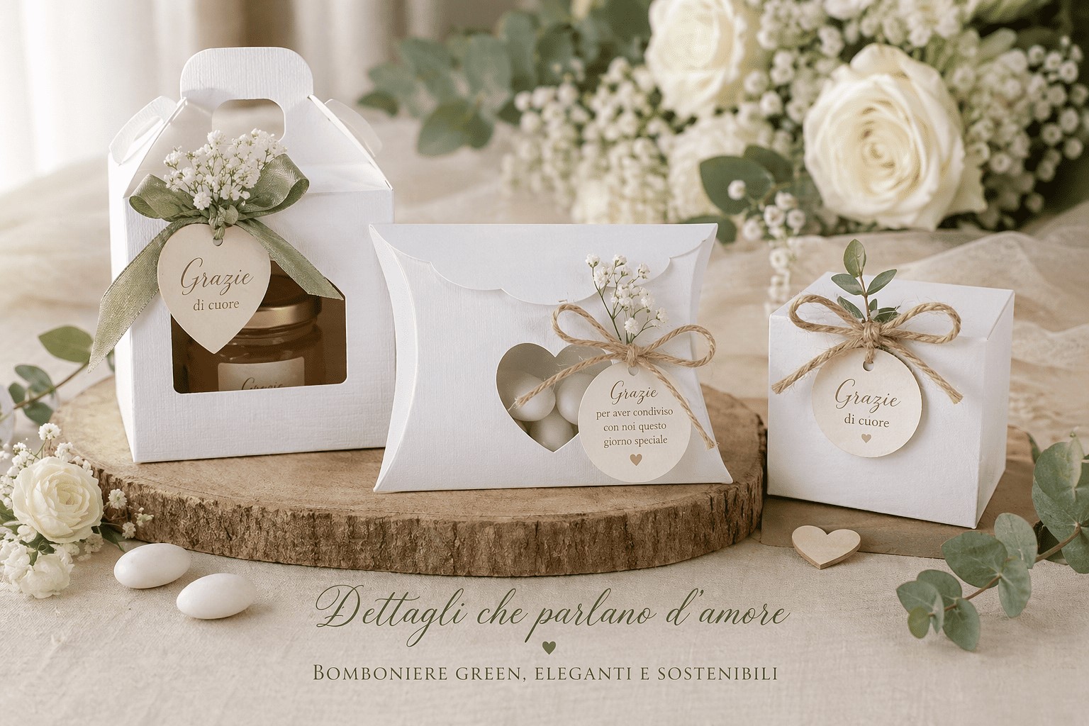 bomboniere matrimonio green