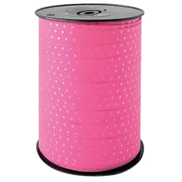 Nastro in polipropilene Fucsia con piccoli pois