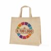 Shopper in juta PERSONALIZZATE con stampa a Colori