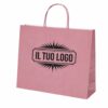 Shopper Rosa Antico in carta Kraft PERSONALIZZATE