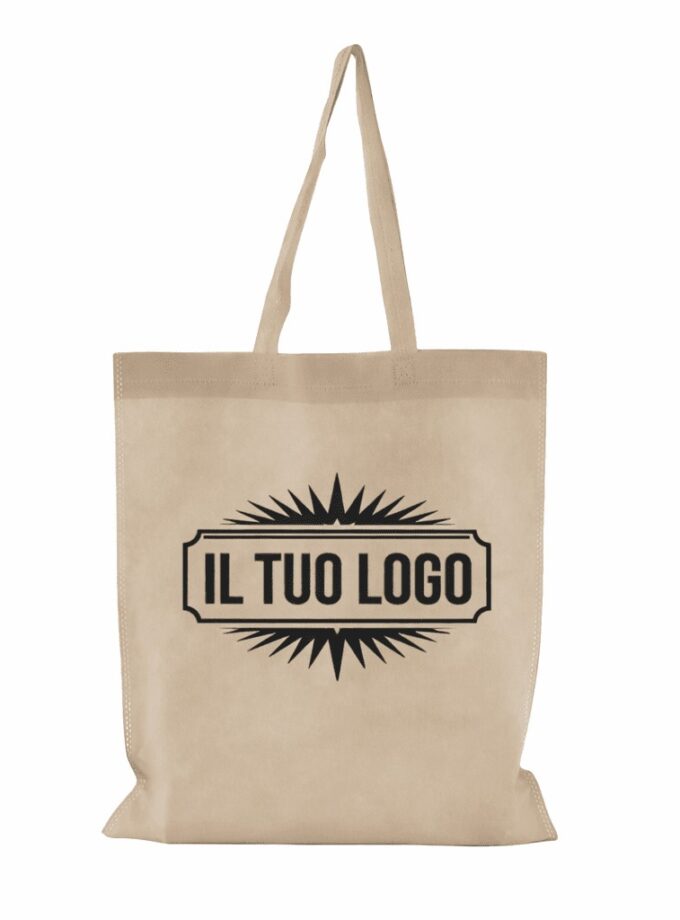 Shopper in TNT naturale PERSONALIZZATE