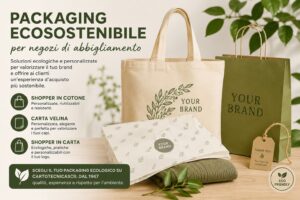 Confezioni e packaging ecosostenibile per i negozi&nbsp;