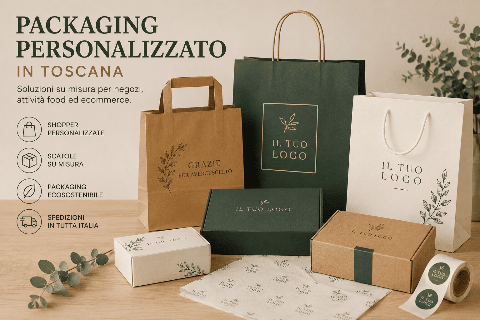 Packaging personalizzato in Toscana