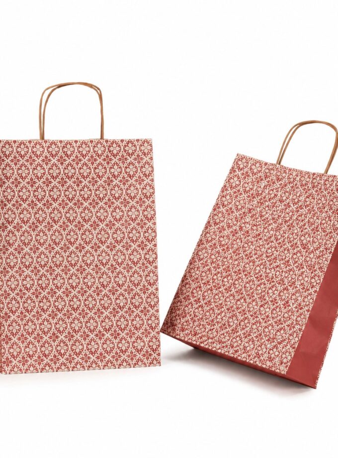 Shopper carta Erba riciclata naturale fantasia Florence