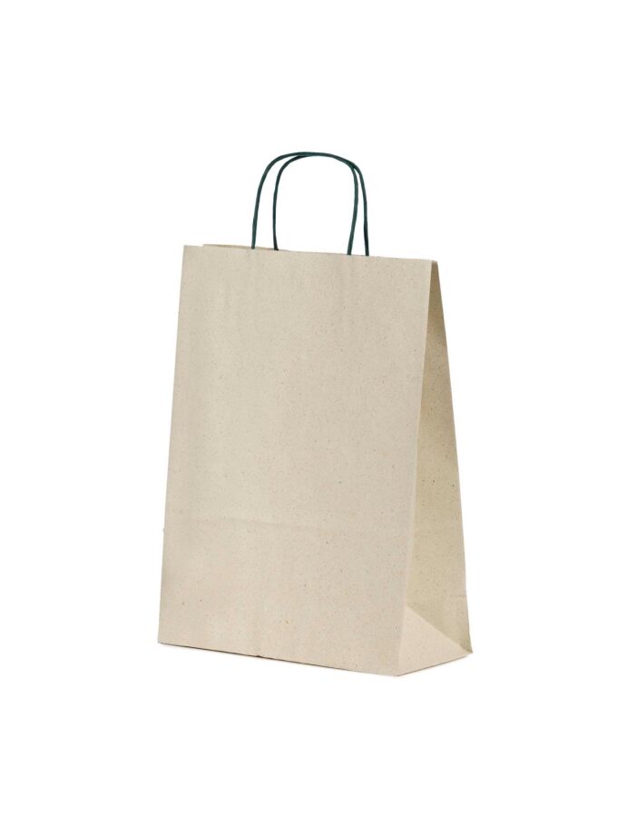 Shopper carta Erba riciclata naturale