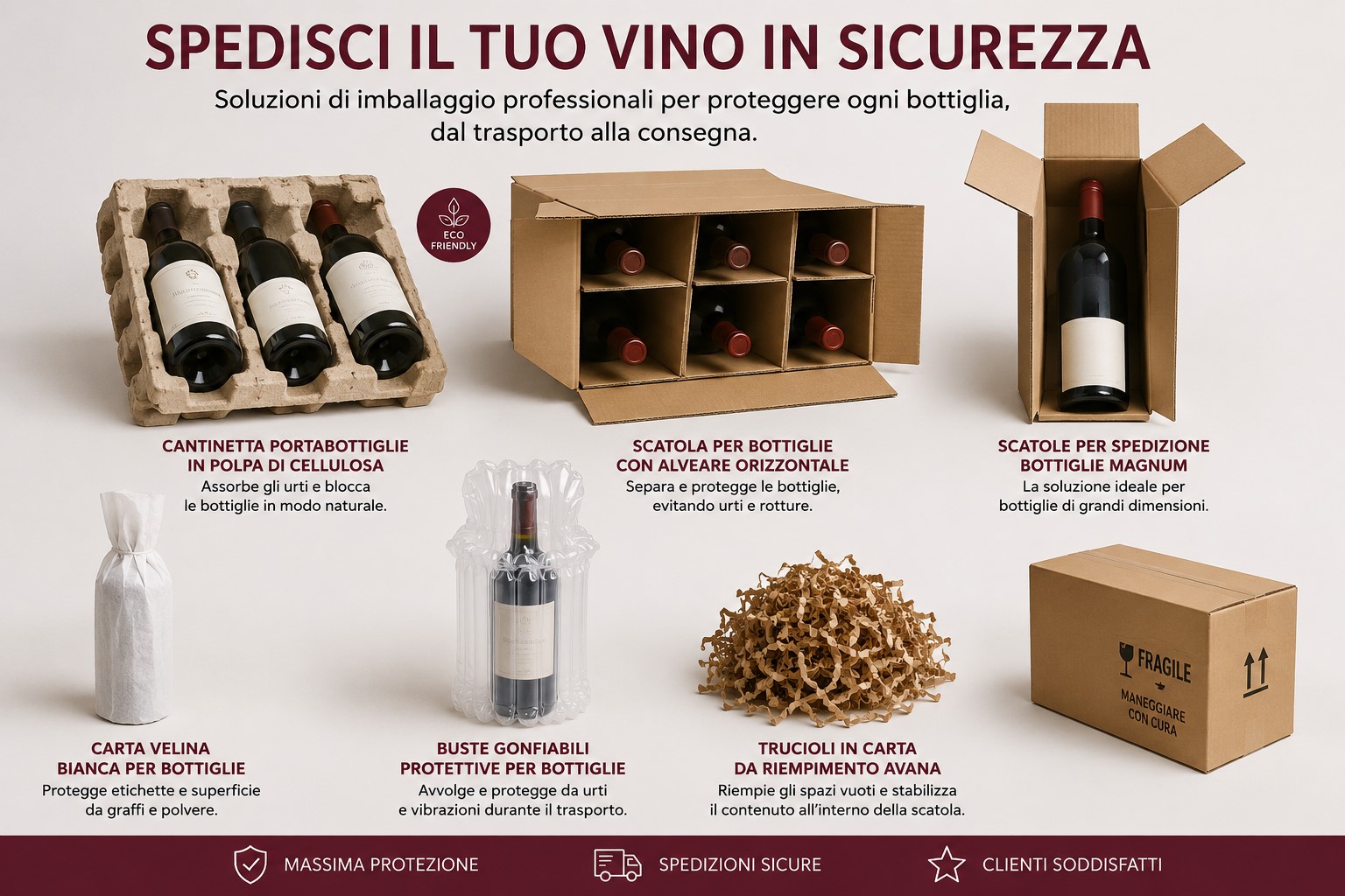 Come spedire e imballare in sicurezza le bottiglie di vino